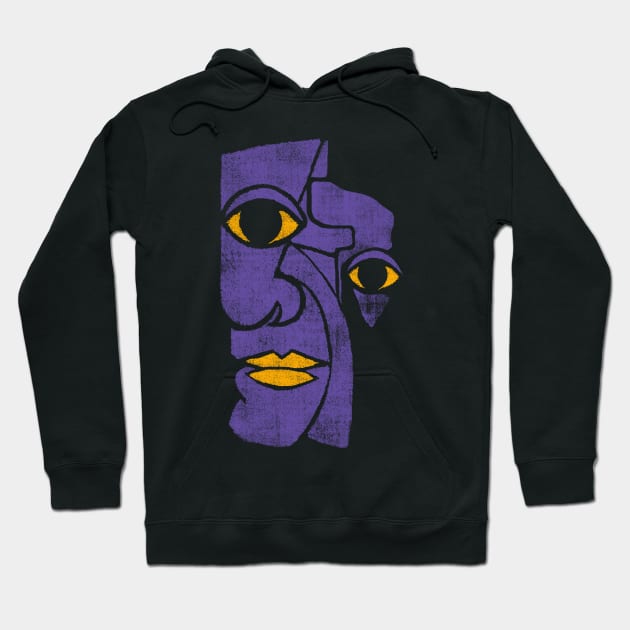 Picasso face (ultra violet refined) Hoodie by bulografik